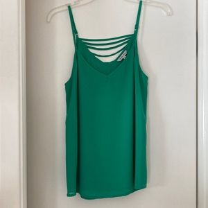 Naked Zebra Brand Green Spaghetti Adjustable Strap with Detailed Backing Size S